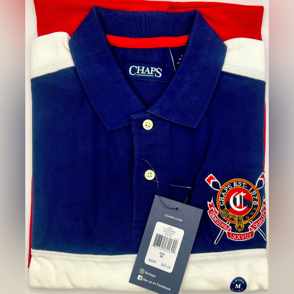 Chaps short sleeve polo shirt, NWT